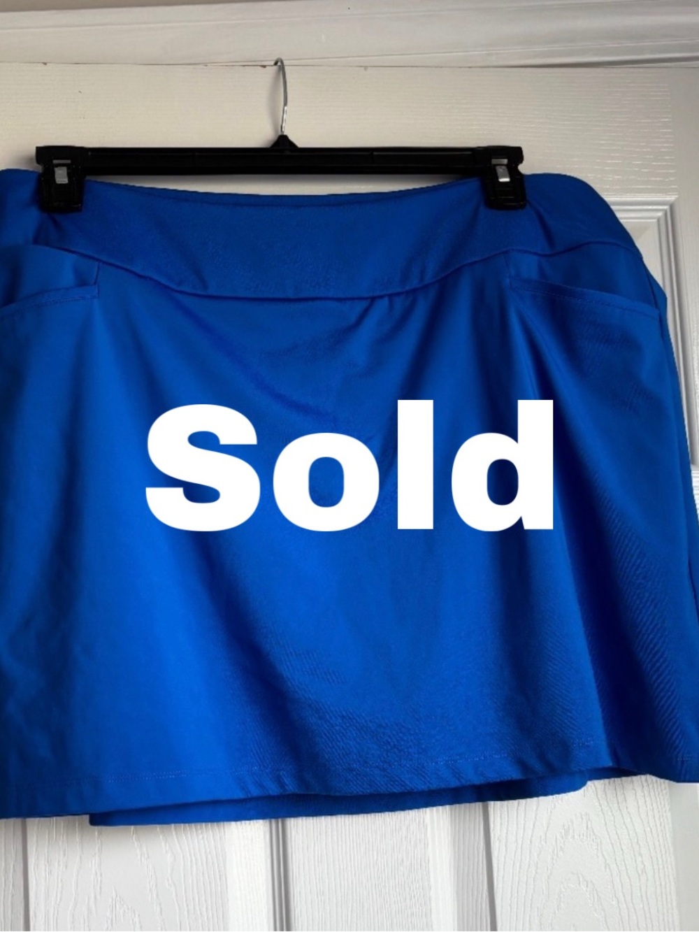 adidas Women's Bright Blue Tennis Skort